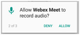 WebEx Meeting Step 4