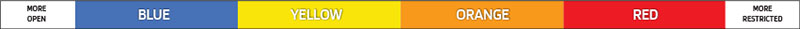 Visitor Restrictions Color Code Key